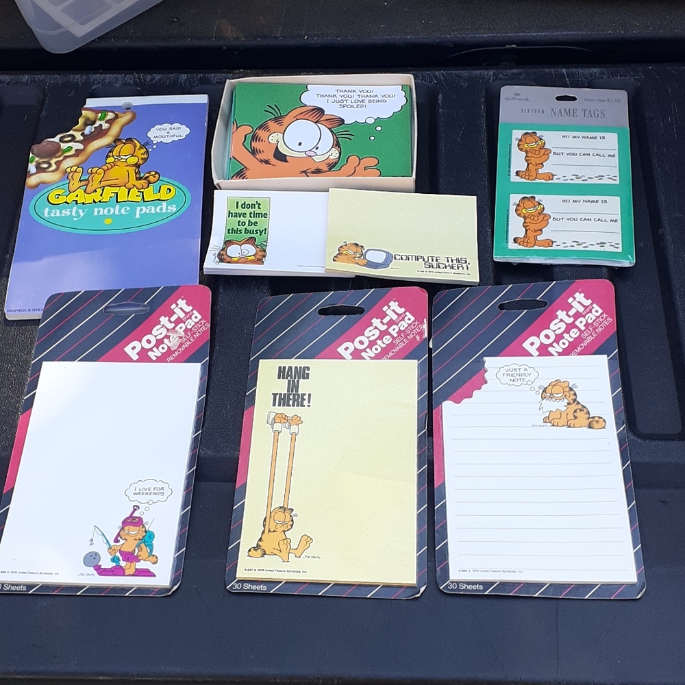 Lot of Garfield Dead Stock Stationery items